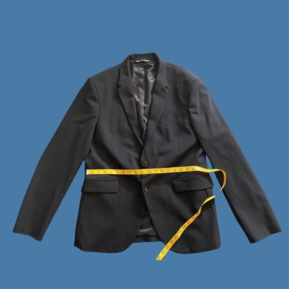 Zara Traveler Black Blazer (Size 44) – Easy Care & Bistretch Comfort - Picture 5 of 8